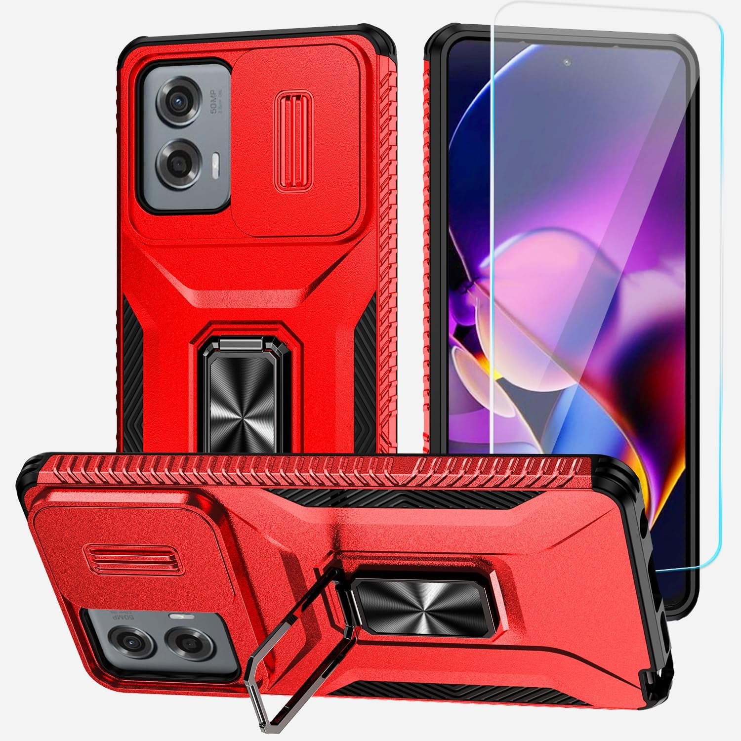 for Motorola Moto G Stylus 5G 2024 Case with HD Screen Protector