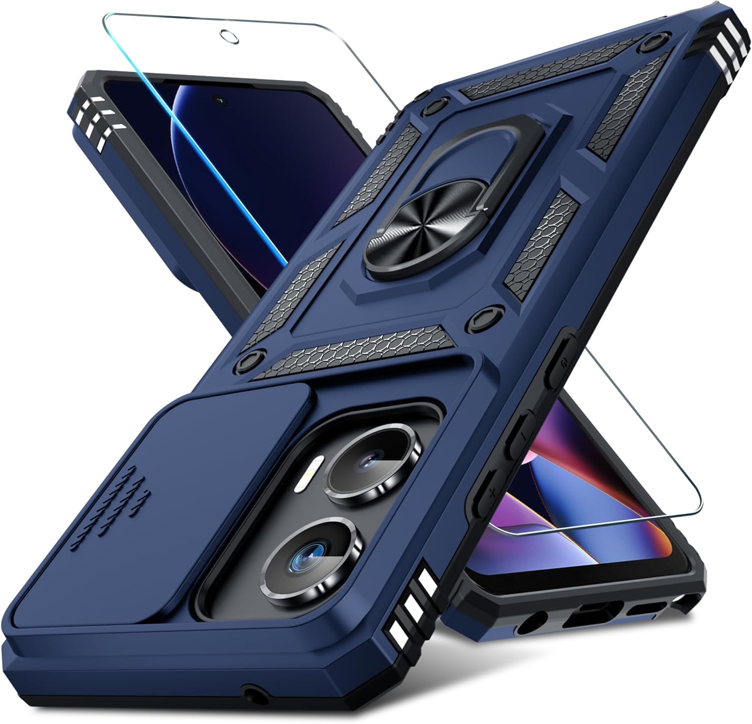 for Motorola Moto G Stylus 5G 2024 Case with Screen Protector,Heavy