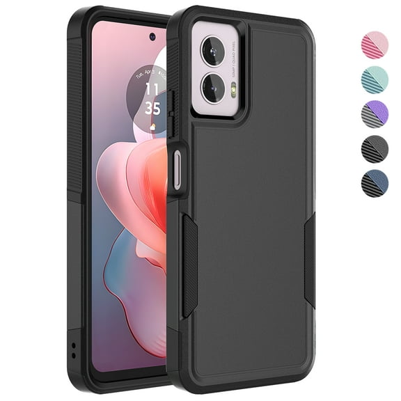 For Motorola Moto G Stylus 5G 2024 Phone Case, Ebizware Shockproof Military Grade Heavy Duty Full Body Protection Rugged Case Cover for Moto G Stylus 5G 2024, Black