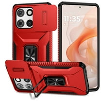 For Motorola Moto G Stylus 5G 2025 2024 2023 Case with Slide Camera Cover, [Full Camera Protection] [Magnetic Rotated Kickstand] Military Grade Shockproof Heavy Duty Cover