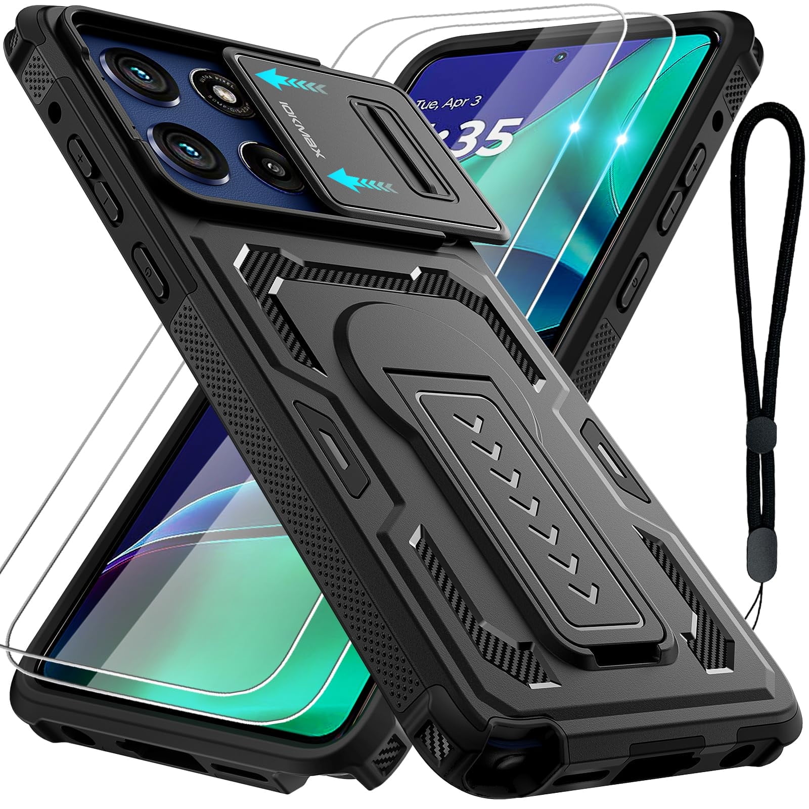 for Motorola Moto G Stylus 5G 2025 Case with 2 Pack Screen Protector ...