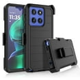 thumbnail image 1 of For Motorola Moto G Stylus 5G 2025 Case with Built-in Screen Protector and Belt-Clip Holster, Tekcoo Military Grade Shockproof Rugged Phone Case Kickstand Cover for Moto G Stylus 5G 2025 - Black, 1 of 11