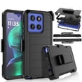 thumbnail image 1 of For Motorola Moto G Stylus 5G 2025 Case,Takfox Holster Phone Case with Built-in Screen Protector Swivel Belt Clip [3 Layers] Heavy Duty Full Body Protection Shockproof Kickstand Cover- Black, 1 of 9