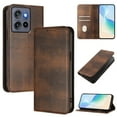 thumbnail image 1 of for Motorola Moto G Stylus 5G 2025 Wallet Rugged Case, Premium PU Leather RFID Blocking Card Slots Kickstand Classic Full Body Protection Magnetic Function Durable Phone Cover, Brown, 1 of 8