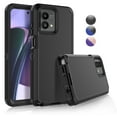 thumbnail image 1 of For Motorola Moto G Styuls 5G 2023 Case, Sturdy Phone Case for Moto G Styuls 2023 6.6", Tekcoo Shockproof Protection Heavy Duty Armor Hard Plastic & Rubber Rugged Bumper 3-in-1 Case Cover -Black, 1 of 7