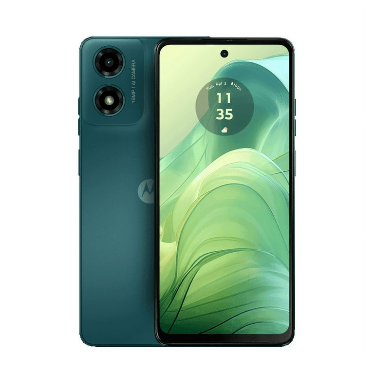 Motorola スマートフォン グリーン Motorola Moto G04 DUAL SIM 64GB ROM + 4GB RAM (GSM ONLY |NO CDMA