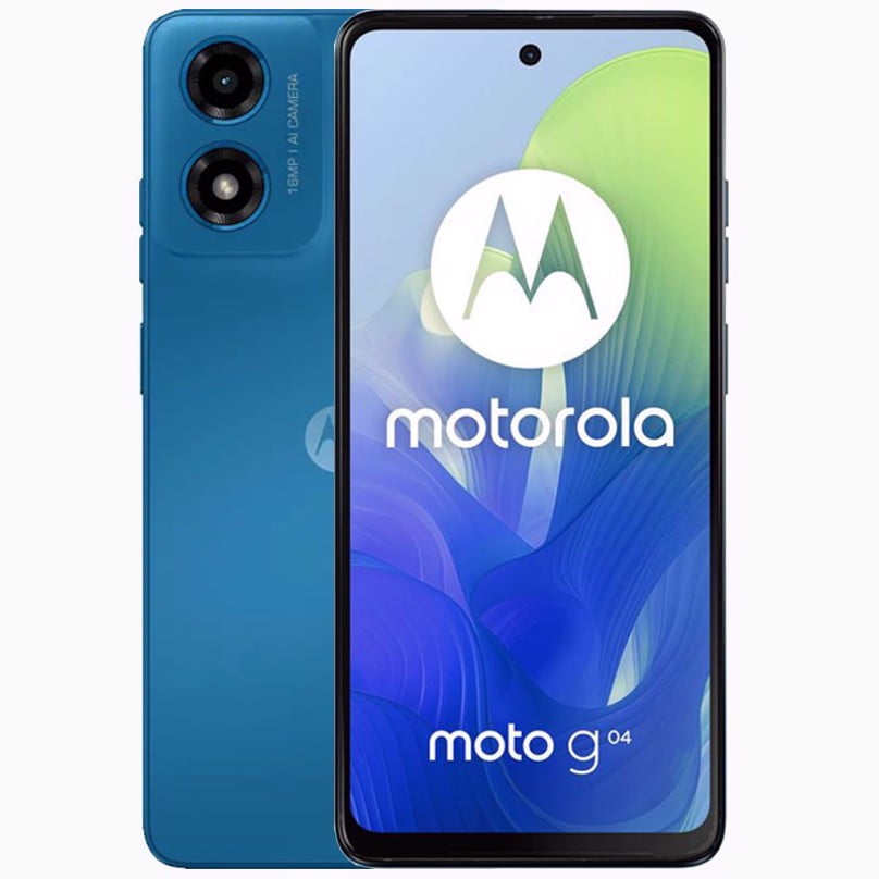 Motorola スマートフォン 本体 ブルー Motorola-Moto-G04s-DUAL-SIM-