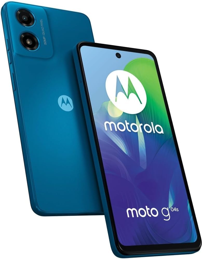 Motorola Moto G04s XT2421-7 4G/LTE Dual SIM, 6.56" 90Hz Display, 128/4GB, Unlocked (Blue)