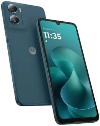 Motorola Moto G06 4G (For Tmobile Mint Tello & Global) 50MP Cam Dual Sim 6.88" XT2535-2 International Version (128GB+4GB, Pantone Tapestry Blue)