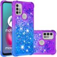 thumbnail image 1 of for Motorola Moto G10 Case Moto G30 Case with Creativity Clear Gradient Quicksand Glitter Flowing Liquid Floating TPU Case Bling Diamond Sparkle Cover for Moto G10 JB Purple Navy, 1 of 14