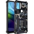 thumbnail image 1 of for Motorola Moto G10/G30 UW Ace Camouflage Design Case,Moto G20 Military Grade Heavy Duty Shockproof Case Built-in Magnetic Kickstand Cover for Motorola Moto G10 Power MC Light Blue, 1 of 11