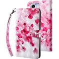 thumbnail image 1 of for Motorola Moto G13 Wallet Case with Card Slot Holder Kickstand - Lovely Colorful Pattern PU Leather Flip Phone Case Cover for Motorola Moto G13/ Moto G23 Cherry Blossoms, 1 of 17
