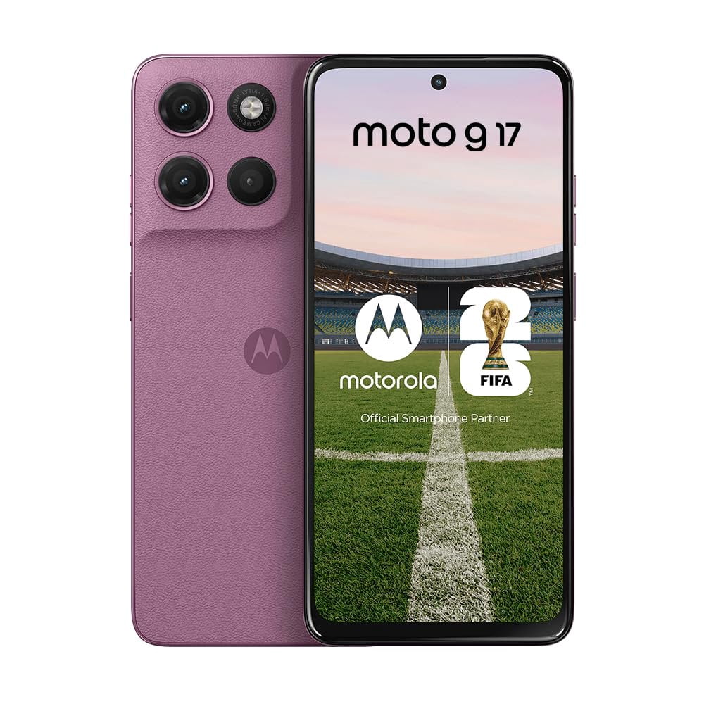 Motorola Moto G17 4G Ai For Tmobile Mint Tello & Global 256GB+4GB 50MP Sony Cam Dual Sim NFC 6.72" XT2535-2 Latin Version Pantone Bordeaux Rose