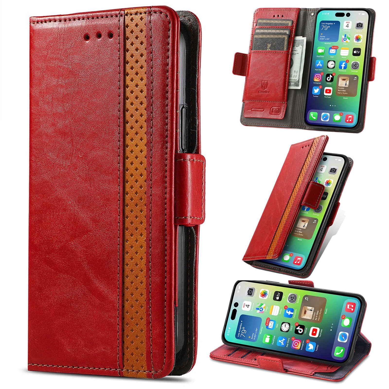 for Motorola Moto G30/G20/G10 Leather Phone Case Wallet Folio Flip ...