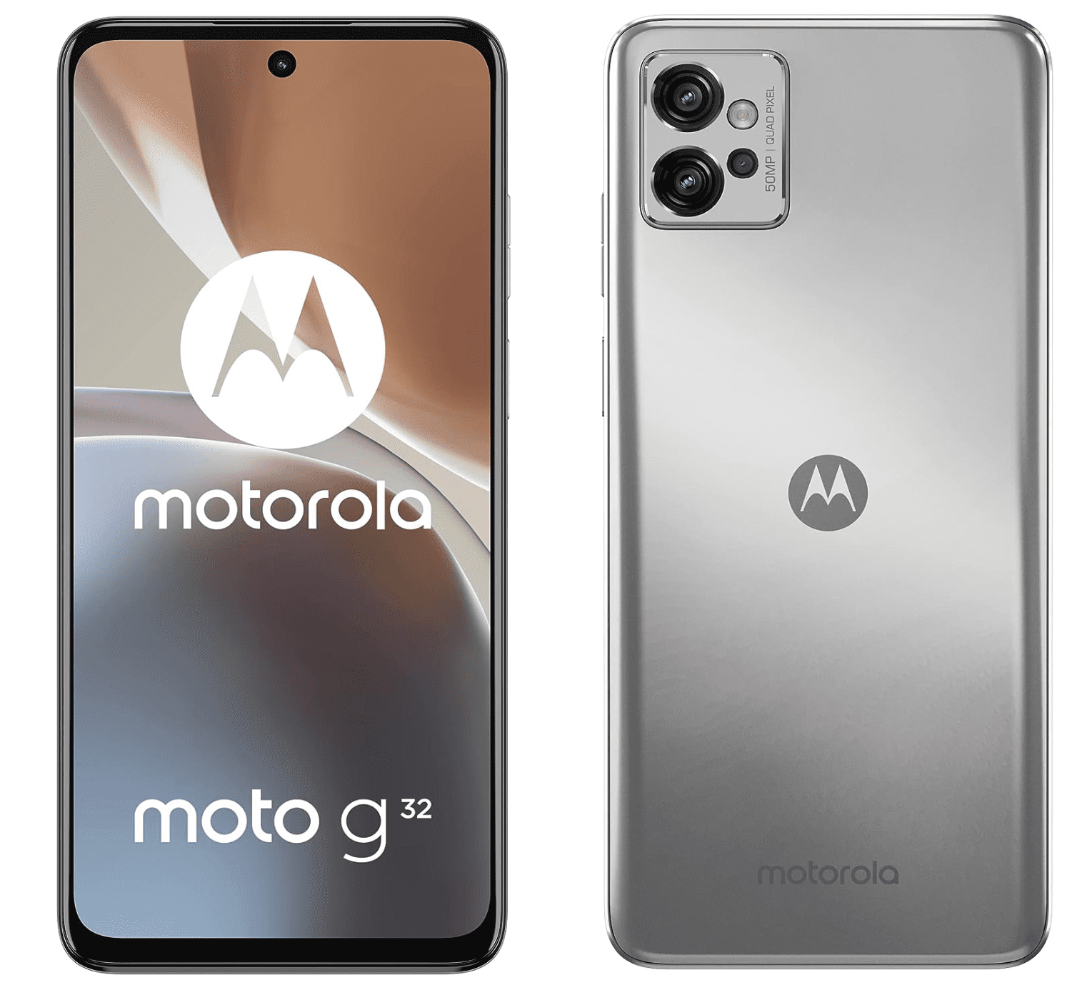 Motorola Moto G32 Dual-Sim 128GB ROM + 4GB RAM (GSM only | No CDMA) Factory  Unlocked 4G/LTE Smartphone (Satin Silver) - International Version