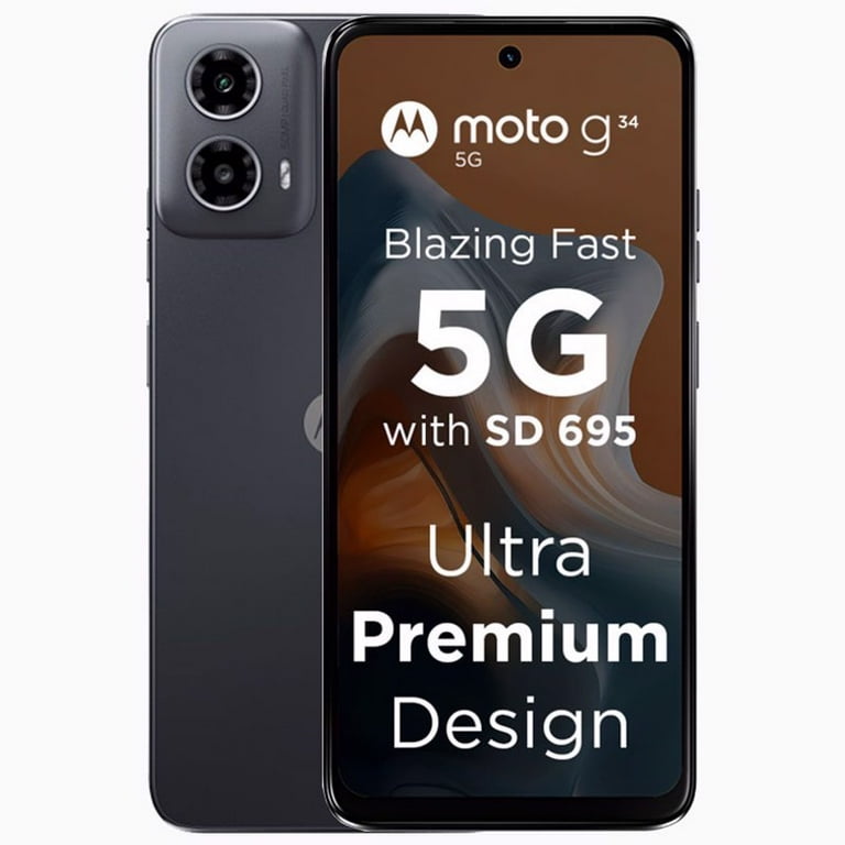 Motorola - 希少? motorola moto g34 5G チャコール 4GB 128GB Motorola Moto G34 5G Charcoal Black 128GB + 4GB Dual-SIM