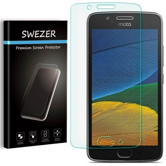 Motorola Moto G5 / Motorola Moto G 5th Gen [3-Pack] SWEZER Tempered Glass Screen Protector, Anti-Scratch, Anti-Bubble, Anti-Chip Edge