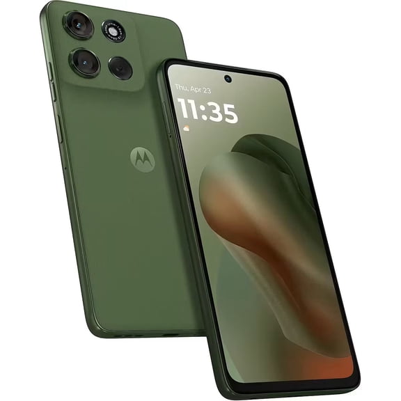 Motorola Moto G56 5G Ai (Tmobile Mint Tello & Global) (256GB+8GB) NFC IP68 IP69 Rugged Phone 50MP Cam Dual Sim 6.7" XT2529-1 Latino American Version (Pantone Dill Green)