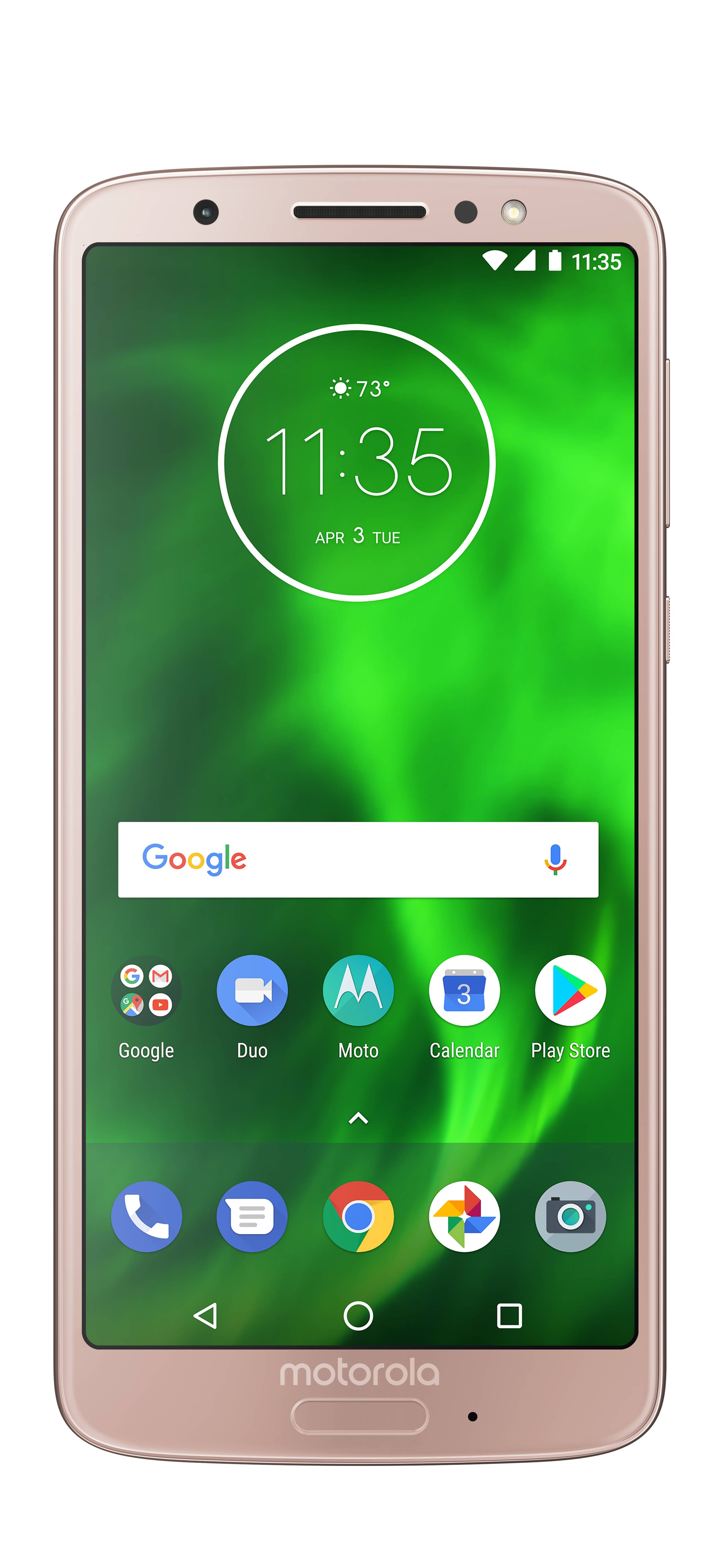Motorola Moto G6 32GB Unlocked Smartphone Oyster Blush - image 1 of 8