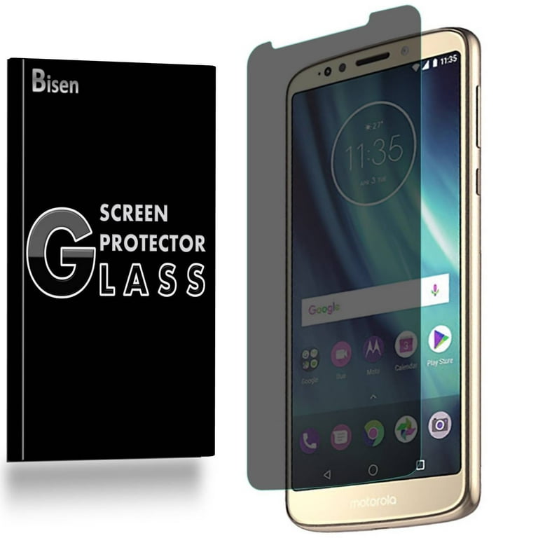 Motorola Moto G6 Forge [2-Pack BISEN] Privacy Tempered Glass