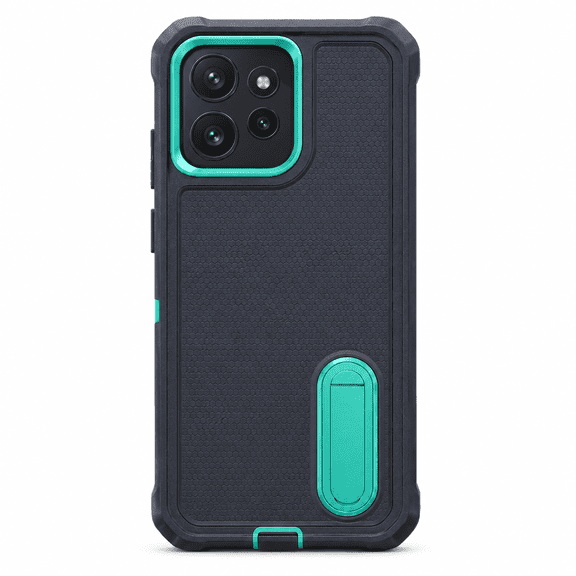 Phone Case Compatible with Motorola Moto Phones, Kickstand Hybrid PC+TPU Cover, Anti-Slip, Anti-Scratch, Shock-Resistant Rugged Case for Daily Use