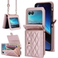 thumbnail image 1 of for Motorola Moto Razr+ 2023 Case with RFID Blocking, Moto Razr Plus Wallet Phone Case with Card Holder Women Girls PU Leather Kickstand Motorola Razr+ 2023 Wallet Phone Case Rosegold, 1 of 14