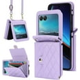 thumbnail image 1 of for Motorola Moto Razr+ 2023 Case with RFID Blocking, Moto Razr Plus Wallet Phone Case with Card Holder Women Girls PU Leather Kickstand Motorola Razr+ 2023 Wallet Phone Case Purple, 1 of 14