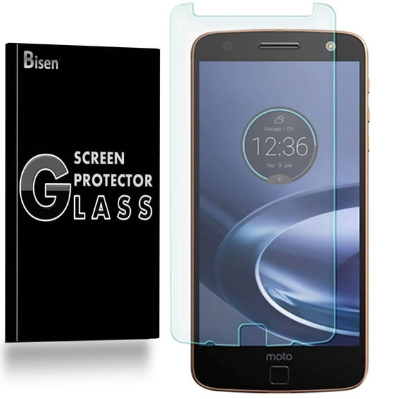 Motorola Moto Z Force (2016 Release) [3-Pack BISEN] 9H Tempered Glass Screen Protector, Anti-Scratch, Anti-Shock, Shatterproof, Bubble Free