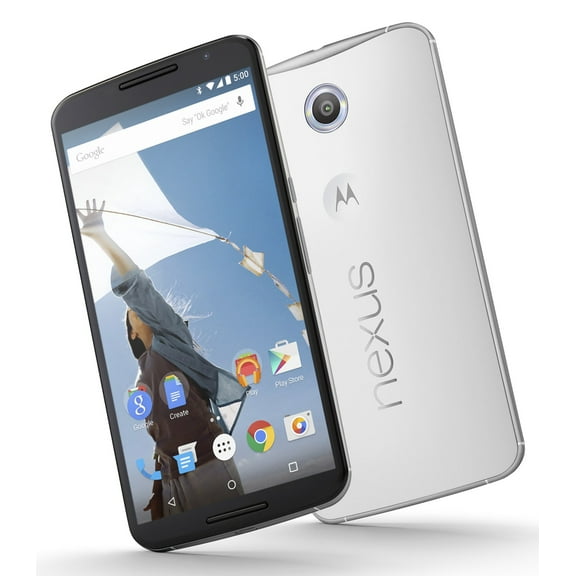 Motorola Nexus 6 XT1103 64GB Unlocked GSM Quad-Core Android Phone w/ 13MP Camera - Cloud White