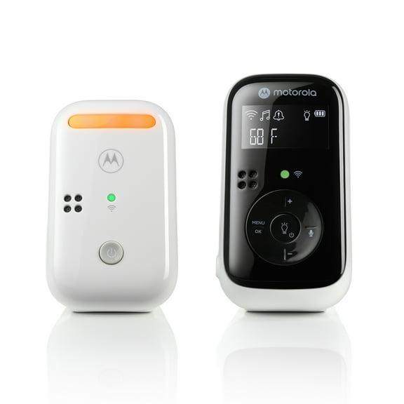Motorola PIP11 Audio Baby Monitor - Night Light, LCD Screen, 1000ft Range, Secure Connection, Two-Way Talk, Lullabies, Portable Parent Unit, White
