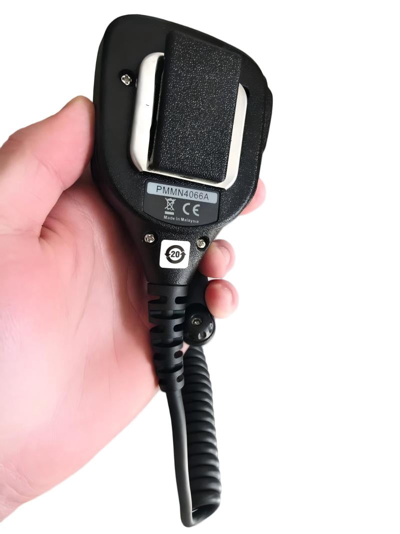 Motorola PMMN4066 PMMN4066A Remote Speaker Microphone for Motorola R7 Walkie Talkie With Emergency Button and Headphone Jack