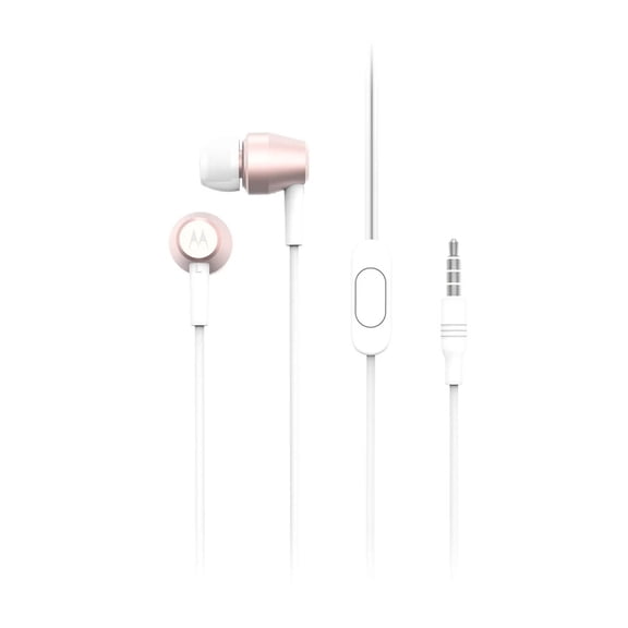 Motorola Pace 200 In-Ear Metal Headphones, Rose Gold