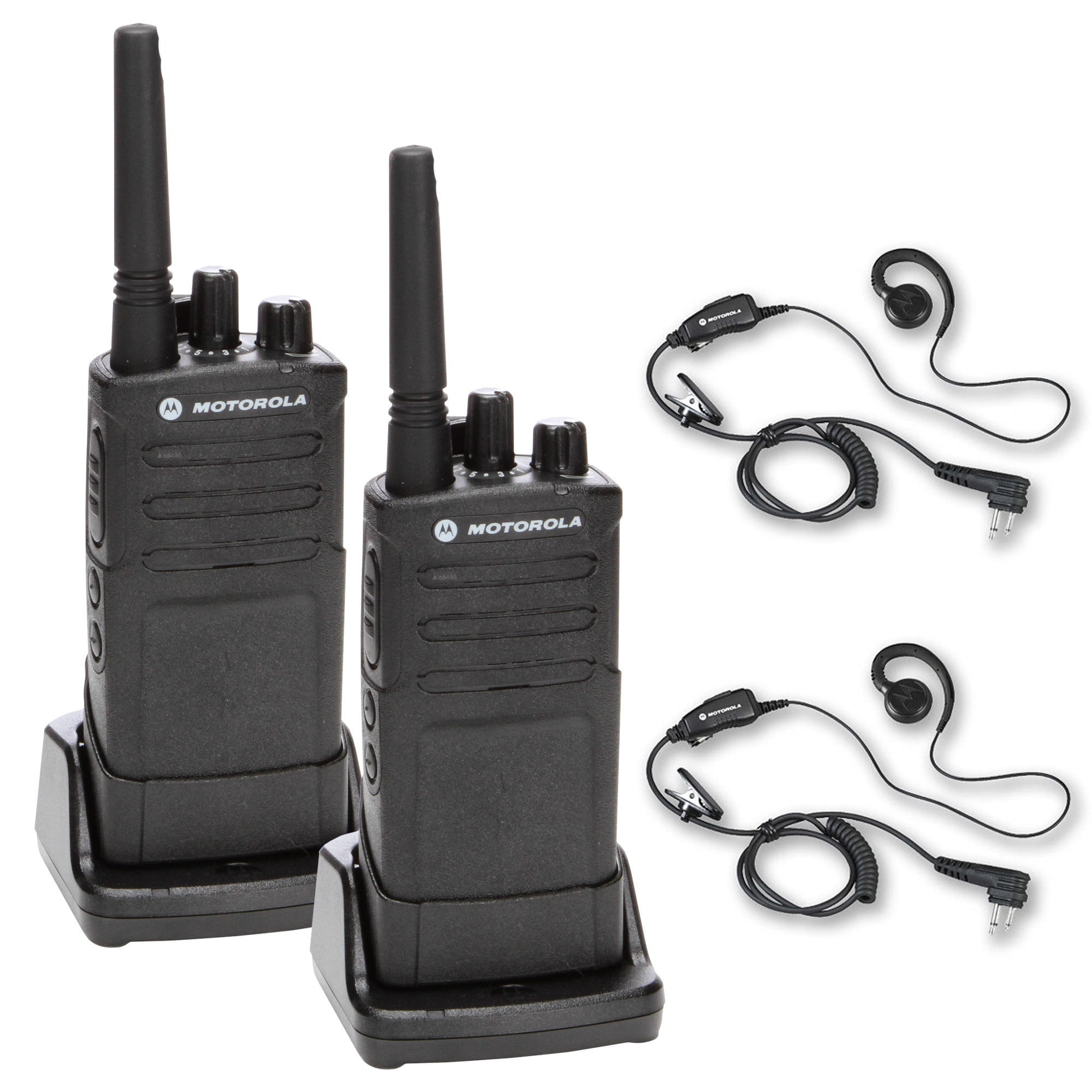 Motorola RMU2080 On-Site Rugged Two-Way Business Radio (RMU2080) +Motorola HKLN4604 PTT Earpiece (2-Pack)