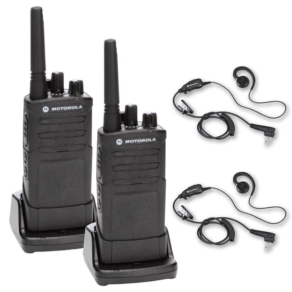 Motorola RMU2080 On-Site Rugged Two-Way Business Radio (RMU2080) +Motorola HKLN4604 PTT Earpiece (2-Pack)