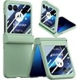 thumbnail image 1 of for Motorola Razr+ 2023 Case with Integrated Glass Screen Protector, [Removal Hinge Protection] Full Coverage Slim Hard PC Cover Scratch-Resistant Phone Case for Moto Razr Plus 2023 Mint Green, 1 of 12