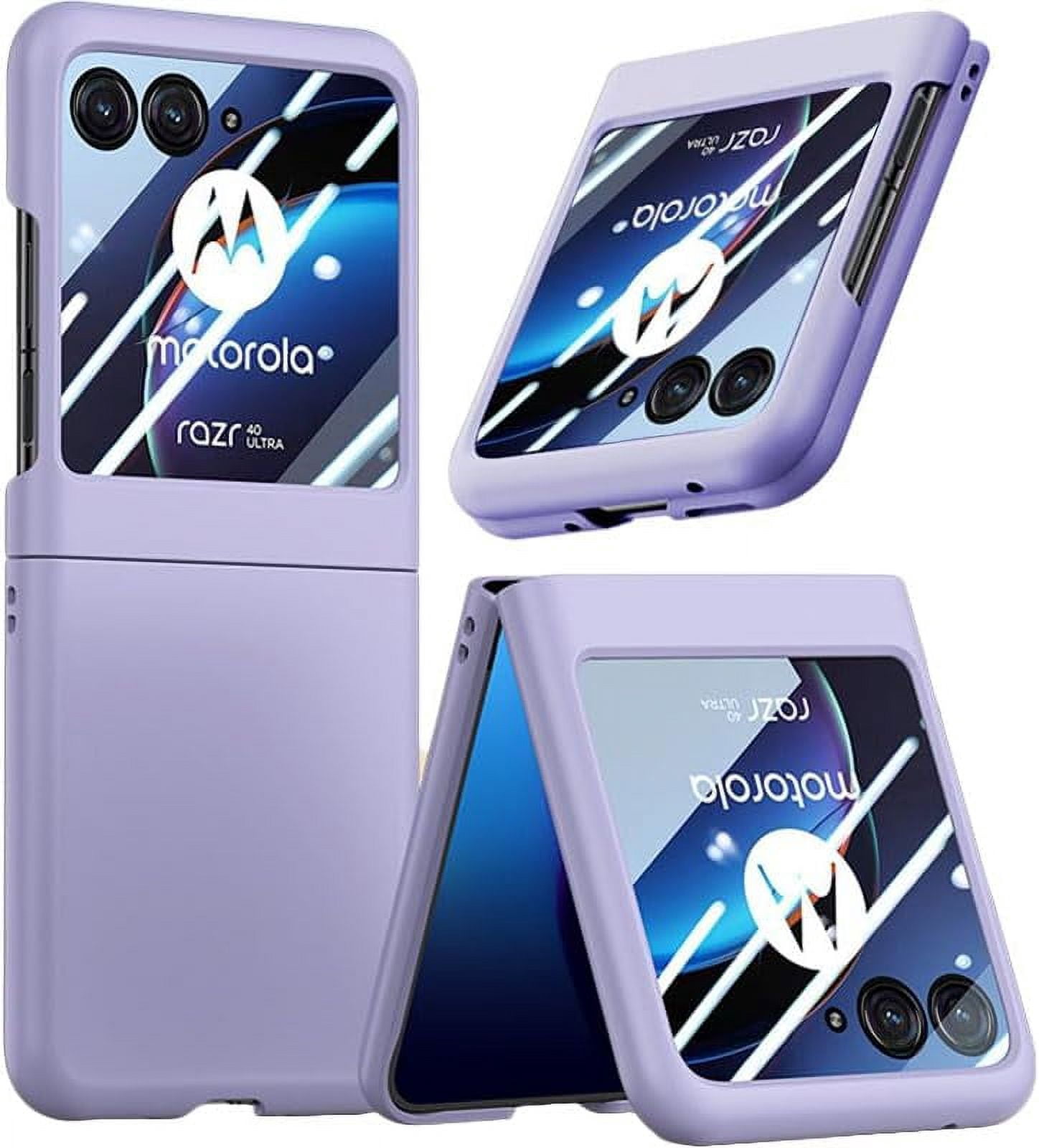 for Motorola Razr+ 2023 Case with Integrated Glass Screen Protector ...