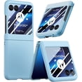 thumbnail image 1 of for Motorola Razr+ 2023 Case with Integrated Glass Screen Protector, Slim Matte Hard PC Back Case Scratch-Resistant Full Coverage Phone Case for Motorola Razr Plus 2023 - Sky Blue, 1 of 12