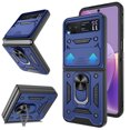 thumbnail image 1 of for Motorola Razr 2023 Case/Razr 2023 Case, Magnetic Stand for Women Men, Moto Razr 2023 Case with Camera Cover, [Military Grade Shockproof] for Motorola Razr 2023, Blue, 1 of 1