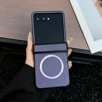 for Motorola Razr 2024/2025 Case Slim with Rugged Hinge Protection & Compatible with MagSafe & Non-Slip Texture, Durable Shockproof Protective Cover Phone Case for Motorola Razr 2024/2025,Purple