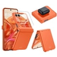 thumbnail image 1 of for Motorola Razr+ 2024 Case with Hinge Protection & Built-in Screen Protector, Slim Full-Body Rugged Anti-Scratch Shockproof Protection Phone Case for Moto Razr 50 Ultra,Orange, 1 of 8