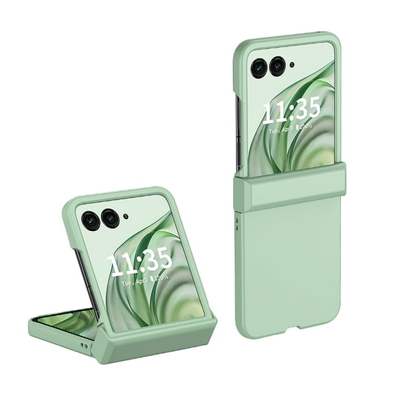 for Motorola Razr 2024 Case with Hinge Protection, Lightweight Durable Rugged Protective Anti-Fall Matte Liquid Silicone Hard PC Shockproof Phone Cover For Motorola Razr 2024,Mint