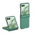 thumbnail image 1 of for Motorola Razr 2024 Case with Hinge Protection, Lightweight Durable Rugged Protective Anti-Fall Matte Liquid Silicone Hard PC Shockproof Phone Cover For Motorola Razr 2024,Green, 1 of 7