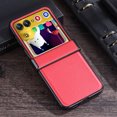 thumbnail image 1 of for Motorola Razr 2024 Classic Case, Motorola Razr 2024 Case with Hinge Protection PU Leather + Hard PC Shell Ultra Thin Slim Durable Protective Phone Case for Motorola Razr 2024, Red, 1 of 8