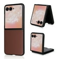 thumbnail image 1 of for Motorola Razr 2025 Case with Carbon Fibre Texture, Shockproof Drop Proof Lightweight Protective Slim Case Support Wireless Charging for Motorola Razr 2025,Brown, 1 of 8