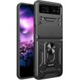 thumbnail image 1 of for Motorola Razr 40 Case with Slide Camera Cover for Men, Military Grade Drop Phone Cover Case with Rotate Ring Kickstand for Motorola Razr 40 SJ Black, 1 of 8
