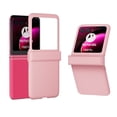 thumbnail image 1 of for Motorola Razr 40 Ultra Case with Hinge Protection, Carbon Fiber Texture Slim Shockproof Durable Anti-Scratch Hard PC Protective Phone Cover Case for Motorola Razr 40 Ultra, Pink, 1 of 6