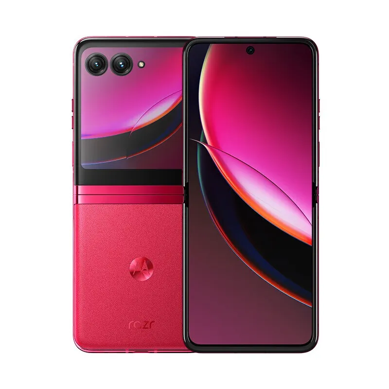 Pre-Owned Motorola Razr 40 Ultra Dual-SIM 256GB ROM + 8GB RAM (Only GSM | No CDMA) Factory Unlocked 5G Smartphone (Red) - International Version