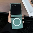 thumbnail image 1 of for Motorola Razr 40 ultra Case, Compatible with Magsafe Shockproof with Hinge Protection Premium PU Leather+TPU Shock-Absorbing Magnetic Case for Motorola Razr 40 ultra,Green, 1 of 7