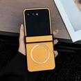 thumbnail image 1 of for Motorola Razr 40 ultra Case, Compatible with Magsafe Shockproof with Hinge Protection Premium PU Leather+TPU Shock-Absorbing Magnetic Case for Motorola Razr 40 ultra,Yellow, 1 of 7