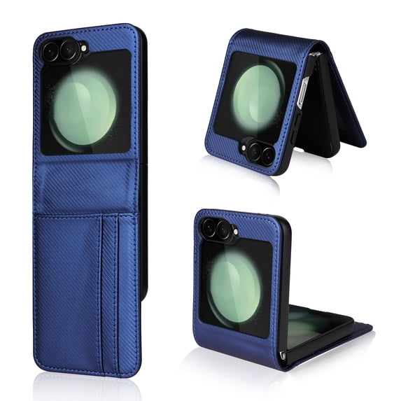 Motorola Razr 2024 Case,Motorola Razr 2024 Luxury Premium PU Leather Wallet Protective Phone Case Card Slots Pocket Purse Women Man Cover Case for Motorola Razr 2024, Blue